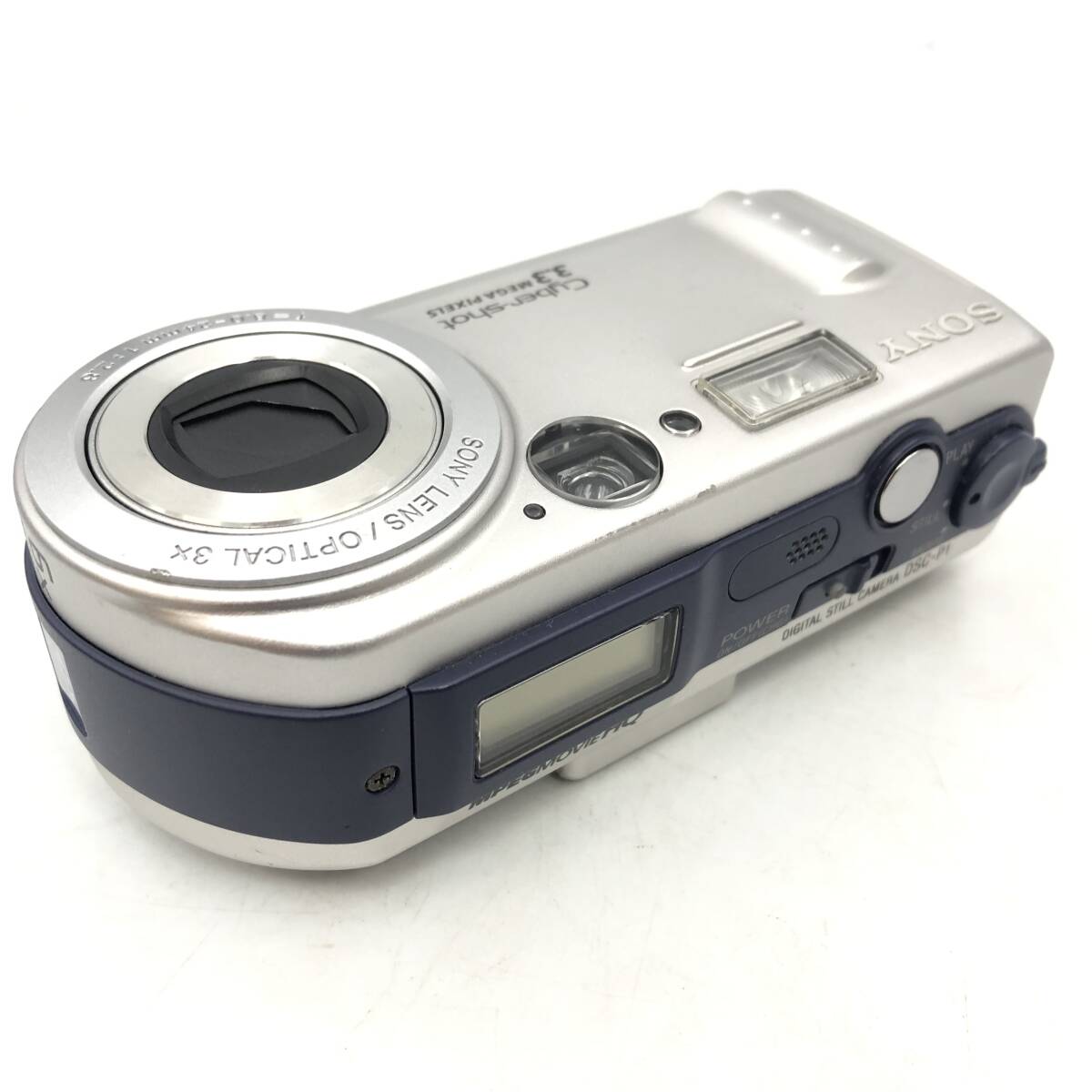 【SONY】Cyber-Shot DSC-P1 コンパクトデジタルカメラ ソニー シルバー バッテリー ジャンク_画像3