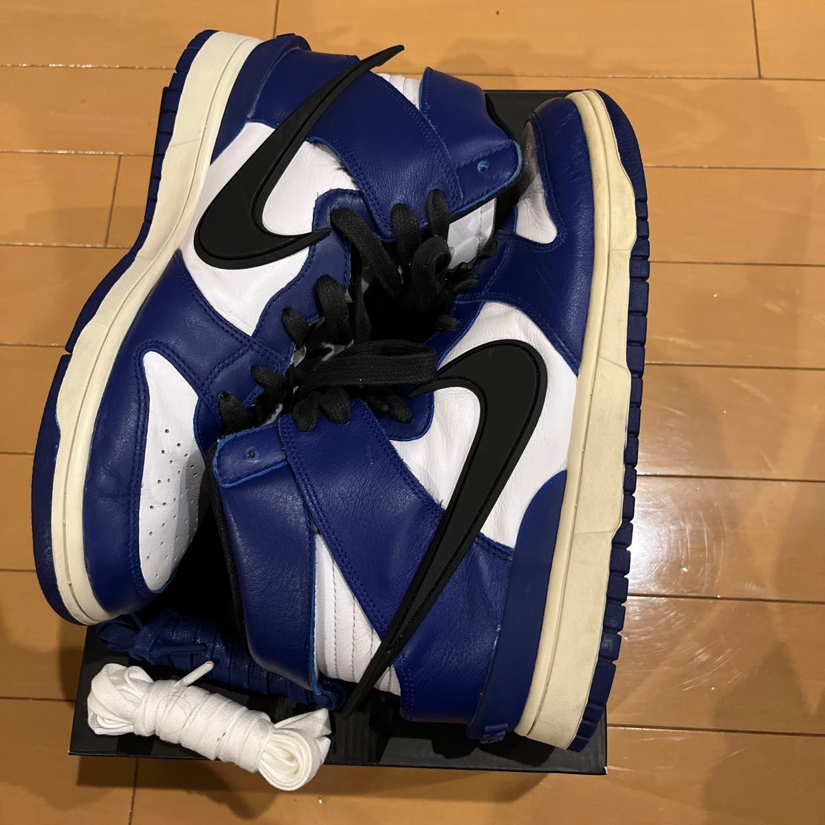 【美品】AMBUSH × NIKE DUNK HIGH "DEEP ROYAL"