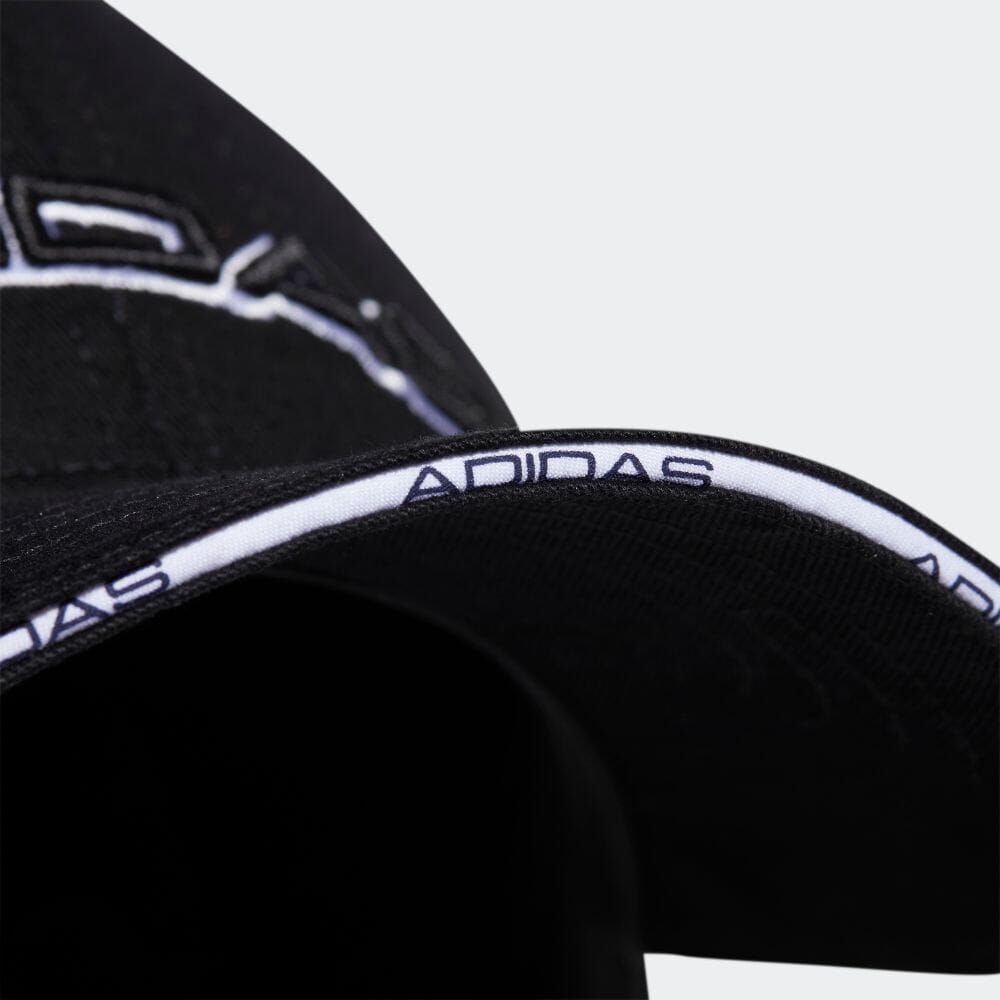 ★アディダス ゴルフ ADIDAS GOLF 新品 メンズ 快適 リニアロゴ コットン キャップ 帽子 CAP ぼうし 黒 57-60cm [HC3805-5760]七 ★QWERの画像4