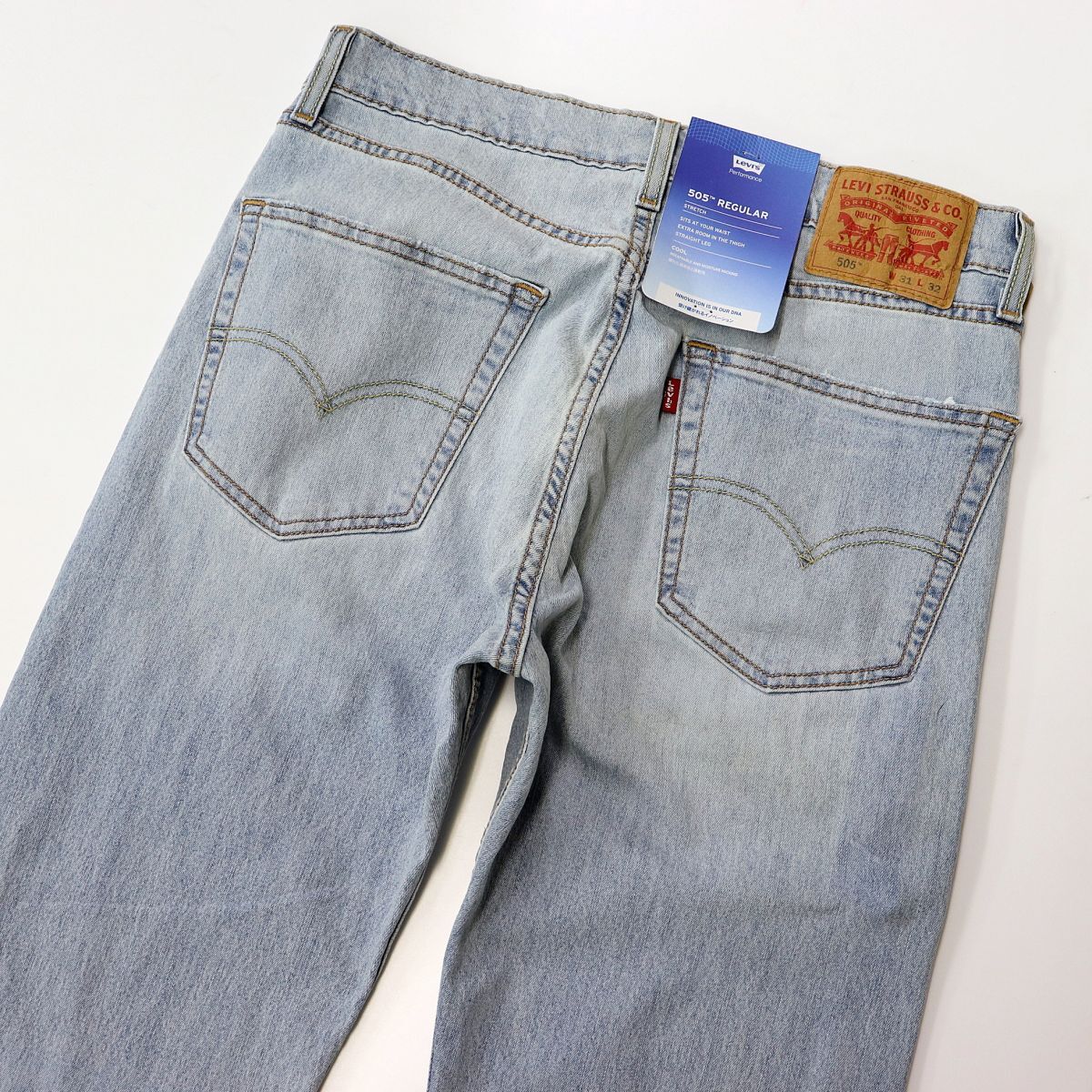 ★リーバイス Levis 505 定価9350円 COOL 通気性 速乾 ストレッチ レギュラー ジーンズ デニム 30インチ[00505-2374-30] 四 壱★QWERの画像1