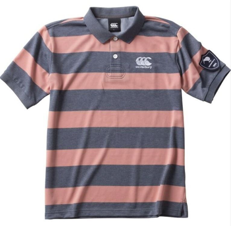 * postage 390 jpy possibility commodity canterbury CANTERBURY new goods men's . sweat speed . rugby polo-shirt with short sleeves border [RA30082171N-M] three .*QWER