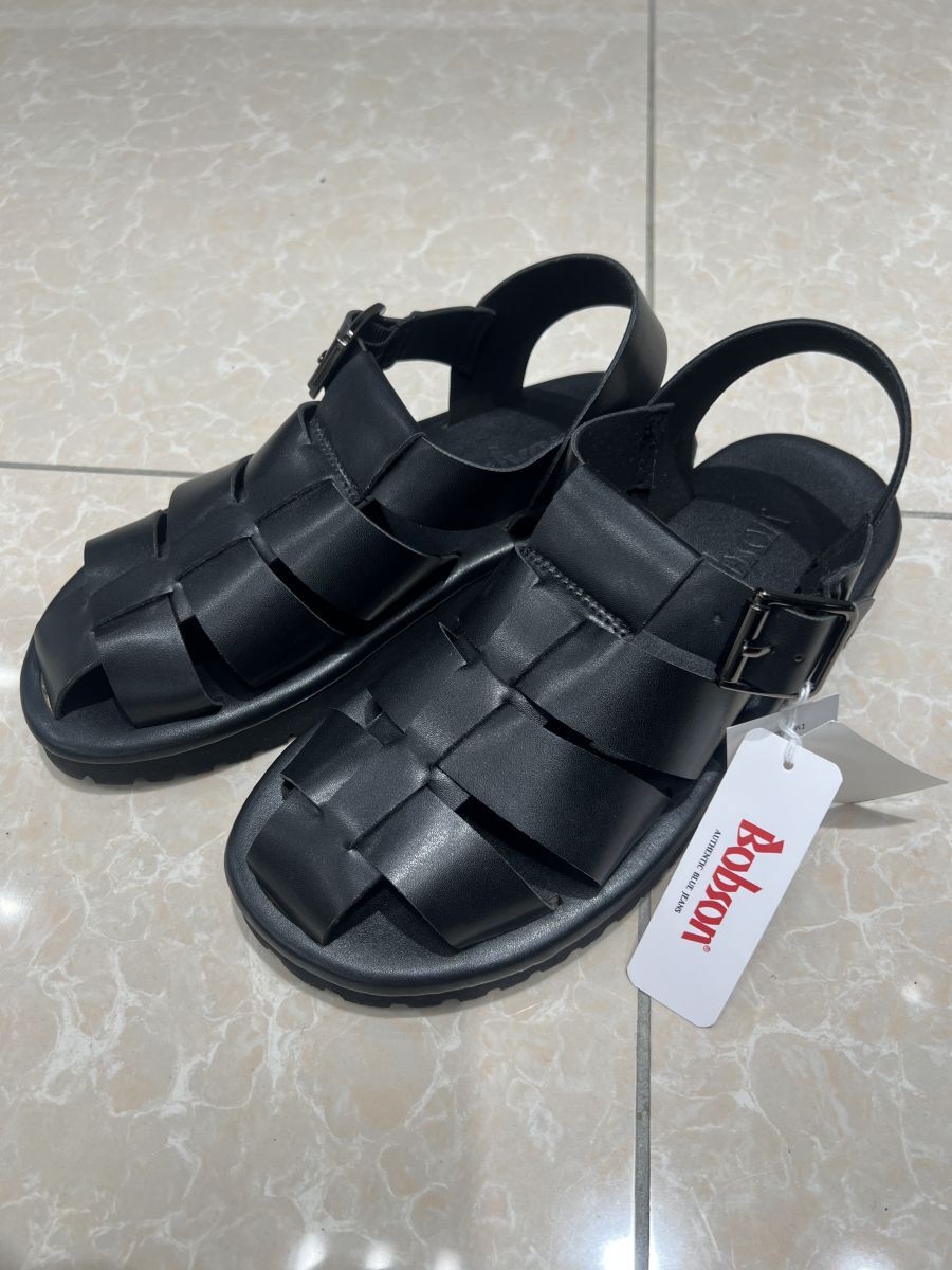 * Bobson BOBSON new goods men's 1 annual ... casual leather style sandals shoes shoes XL size black [5170092-LL] one 10 *QWER*