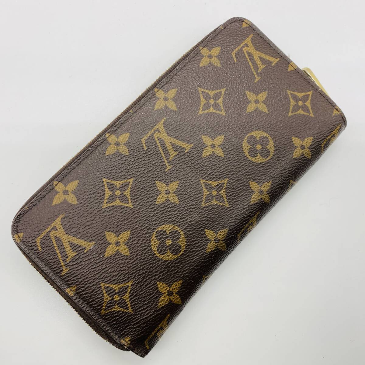 本物保証 新型 1円~ 激レア 美品 LOUISVUITTON モノグラム ジッピーウォレット コクリコ 男女 ラウンドファスナー 長財布 RFID確認済の画像3