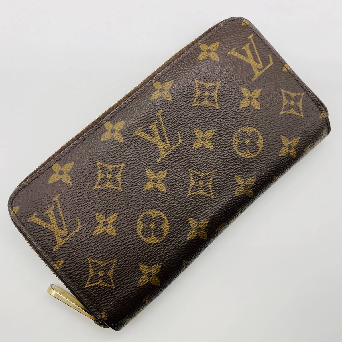 本物保証 新型 1円~ 激レア 美品 LOUISVUITTON モノグラム ジッピーウォレット コクリコ 男女 ラウンドファスナー 長財布 RFID確認済の画像2