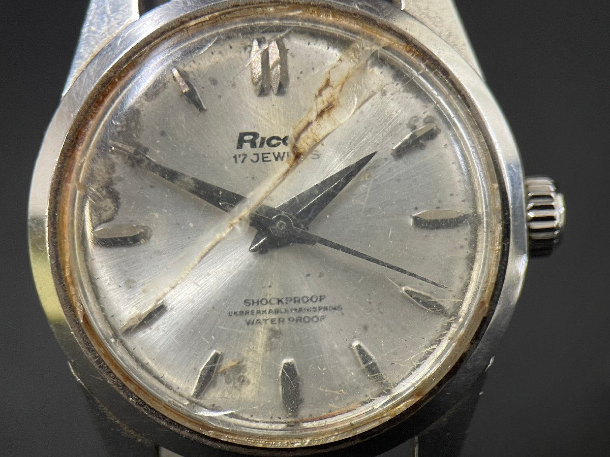 KF0310-87I RICOH 17J 腕時計 リコー 手巻き 17石 の画像2