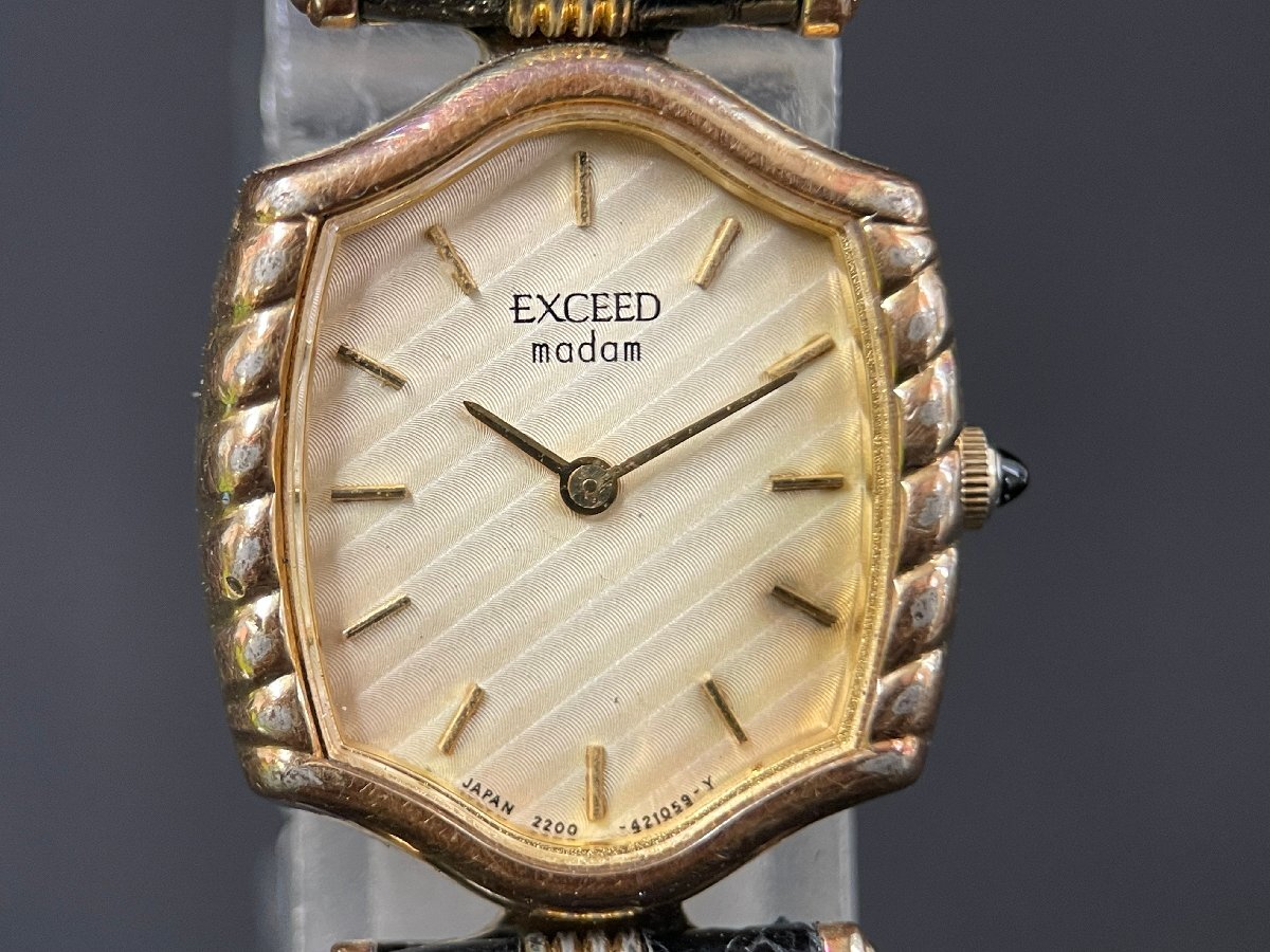 MI0604-3I CITIZEN EXCEED madam QUARTZ 2200-225252 腕時計 シチズン エクシード クォーツ レディース腕時計 女性向け の画像2