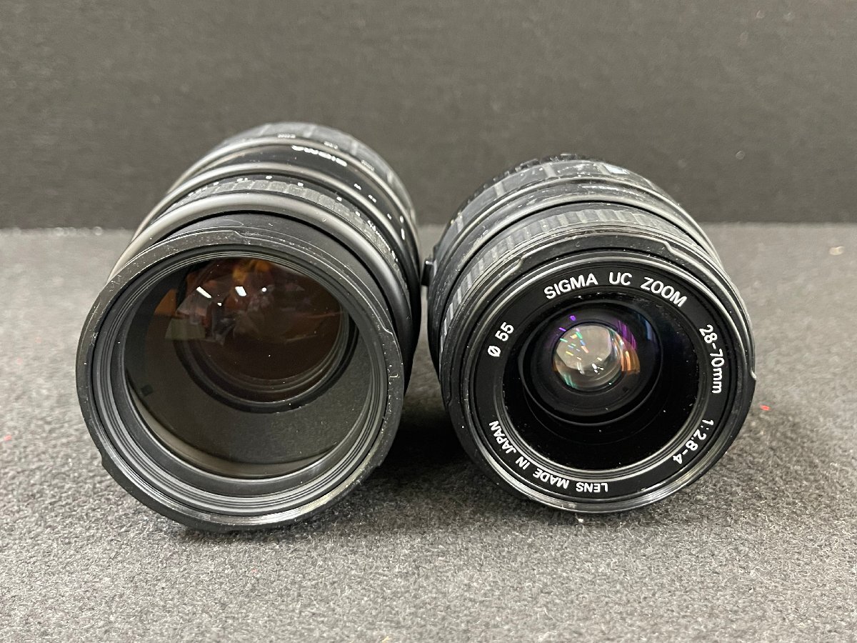 KK0604-3I ゆうパック着払い Canon EOS Kiss SIGMA 28-70mm 1:2.8-4/70-300mm 1:4-5.6 レンズ2本付き 一眼レフカメラ キャノンの画像8