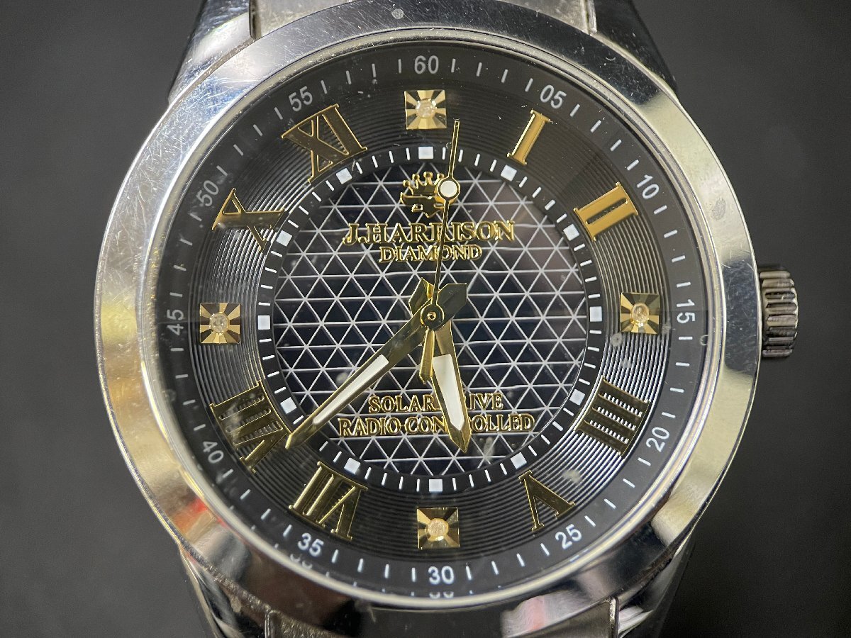KK0604-20I ゆうパック着払い J.HARRISON RADIO CONTROLLED SOLAR DRIVE JH-082 腕時計 ジョンハリソン レディース腕時計の画像2