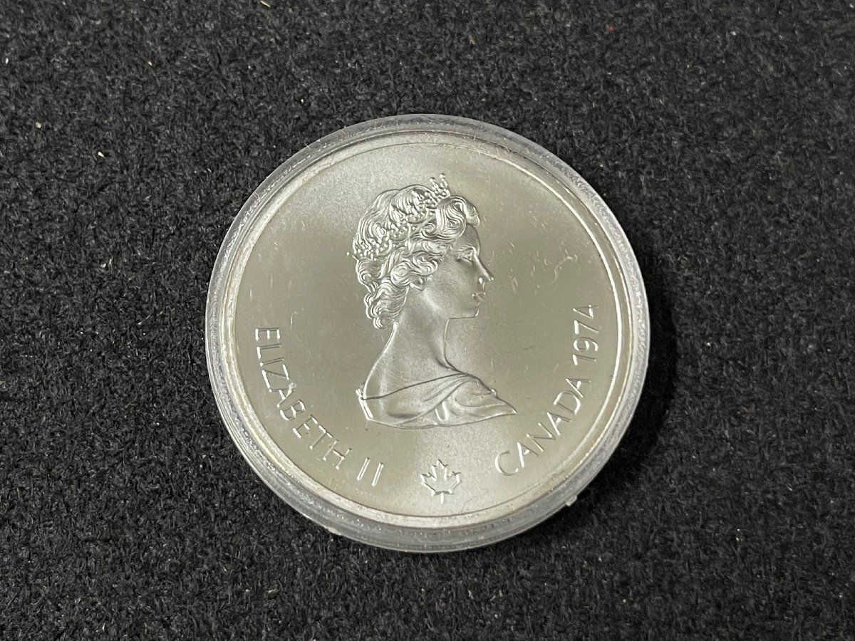 KK0604-1I カナダモントリオールオリンピック 記念コイン 1973年 10ドル×2枚 5ドル×2枚 4枚セット ケース付き 硬貨 の画像7