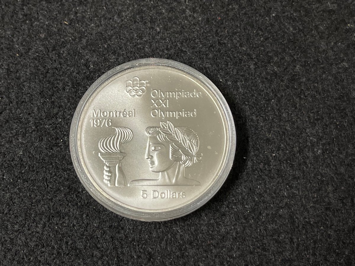 KK0604-1I カナダモントリオールオリンピック 記念コイン 1973年 10ドル×2枚 5ドル×2枚 4枚セット ケース付き 硬貨 の画像2