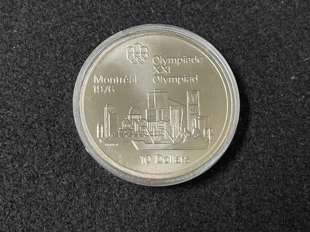 KK0604-1I カナダモントリオールオリンピック 記念コイン 1973年 10ドル×2枚 5ドル×2枚 4枚セット 硬貨 ケース付きの画像6