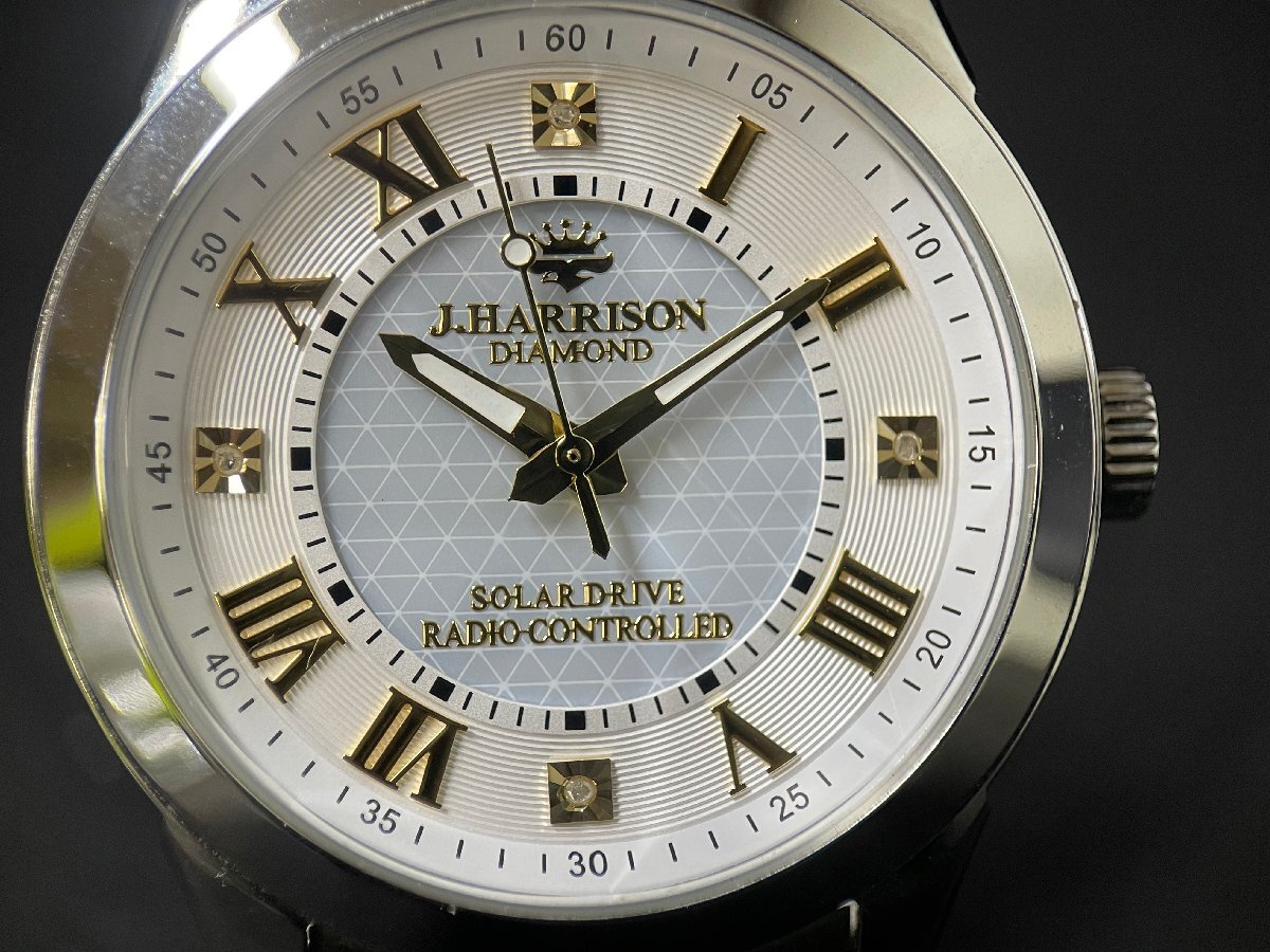 KF0604-12I J.HARRISON RADIO CONTROLLED SOLAR DRIVE JH-082 腕時計 ジョンハリソン メンズ腕時計 男性向けの画像2