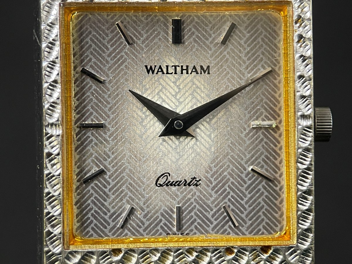 SM0604-27I WALTHAM QUARTZ 腕時計 ウォルサム クォーツ スクエア の画像2