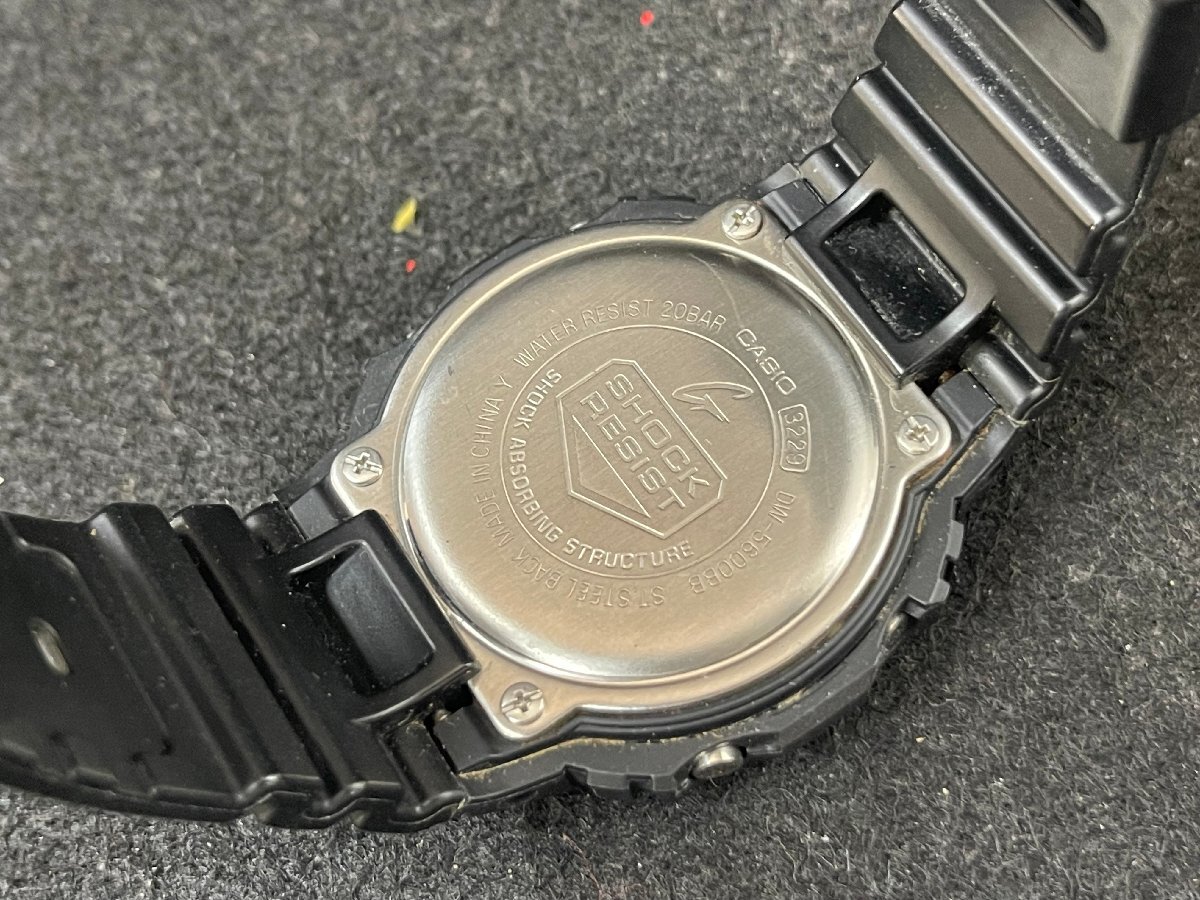 MK0604-60I CASIO G-SHOCK DW-5600BB 腕時計 カシオ ジーショック クォーツ 装飾品 服装小物 の画像7