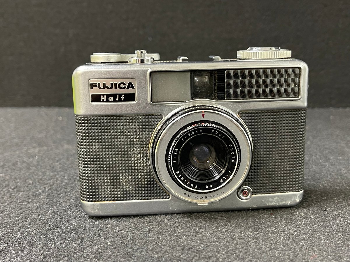 KF0604-34I ゆうパック着払い FUJICA Half 1:2.8 f=2.8㎝ フジカ レンジファインダー フィルムカメラ 光学機器の画像2