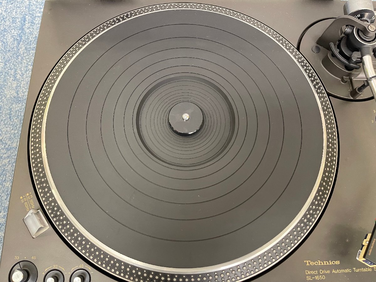 KF0604-33I ゆうパック着払い Technics SL-1650 ターンテーブル レコードプレーヤー 音響機器 テクニクスの画像3