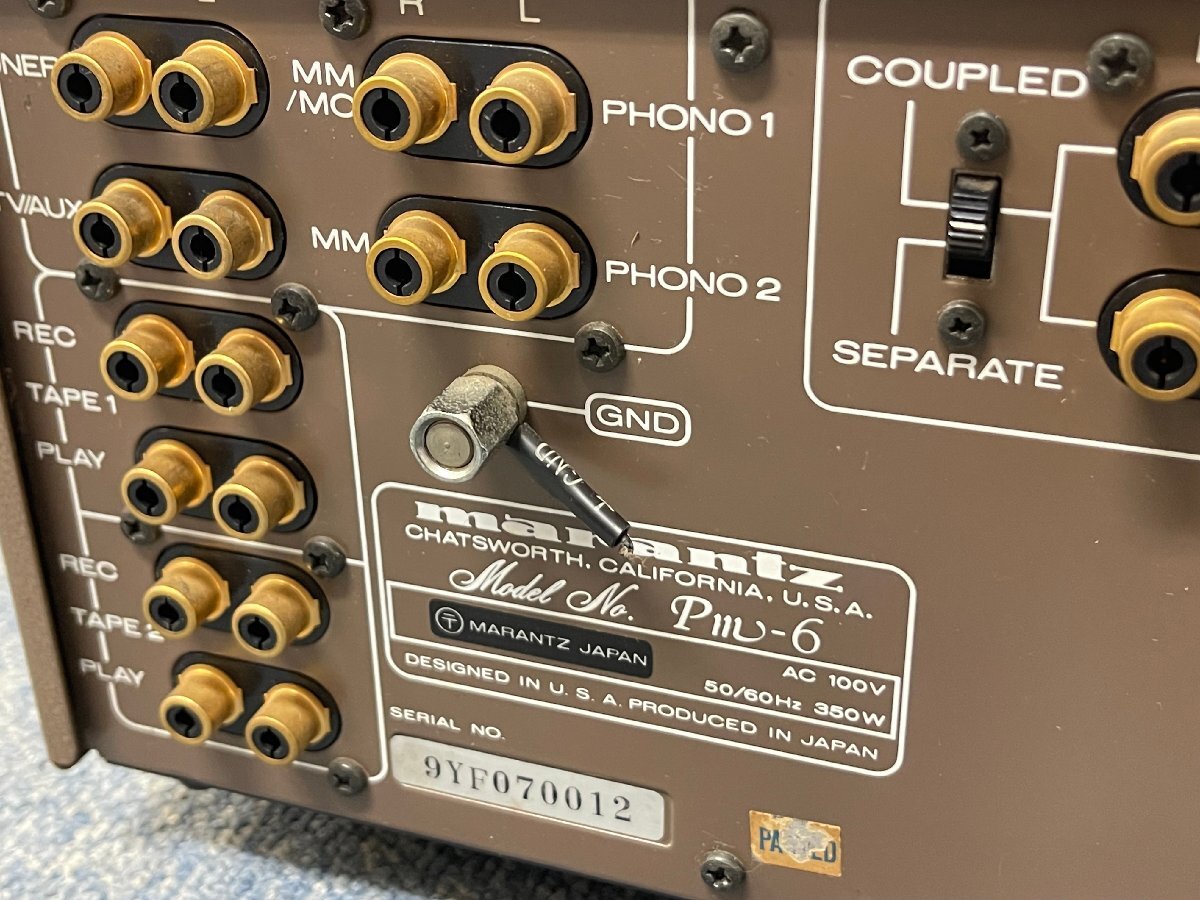 KF0604-33I ゆうパック着払い marantz ESOTEC SERIES PM-6 プリメインアンプ マランツ 音響機器 オーディオ機器の画像8