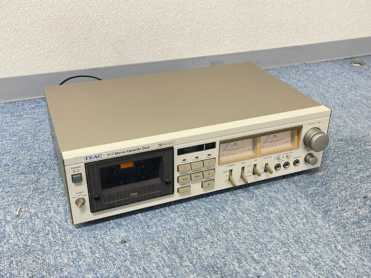 KF0604-33I ゆうパック着払い TEAC V-7 Stereo Cassette Deck カセットデッキ ティアック オーディオ機器の画像1