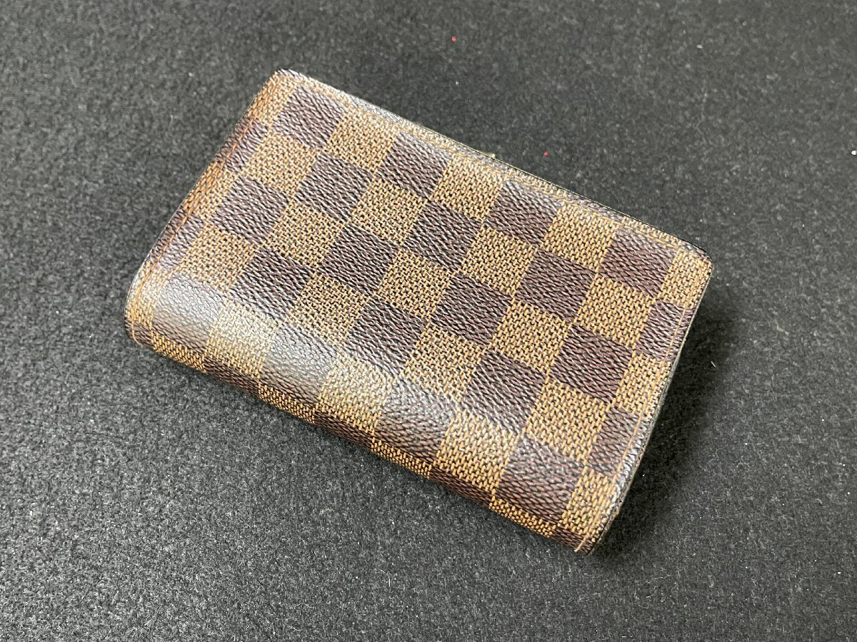 SM0604-61I　LOUIS VUITTON　ダミエ ポルト モネ ビエ ヴィエノワ がま口 二つ折り 財布　CA0076/N61664　ルイ・ヴィトン　ウォレット