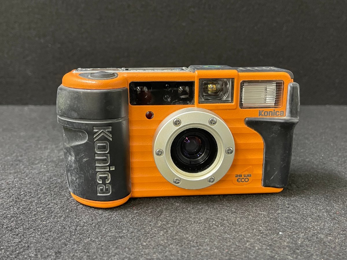 KF0604-45I　ゆうパック着払い　Konica　現場監督 WB　35WB ECO 　コンパクトカメラ　コニカ　オレンジ　フィルムカメラ　光学機器