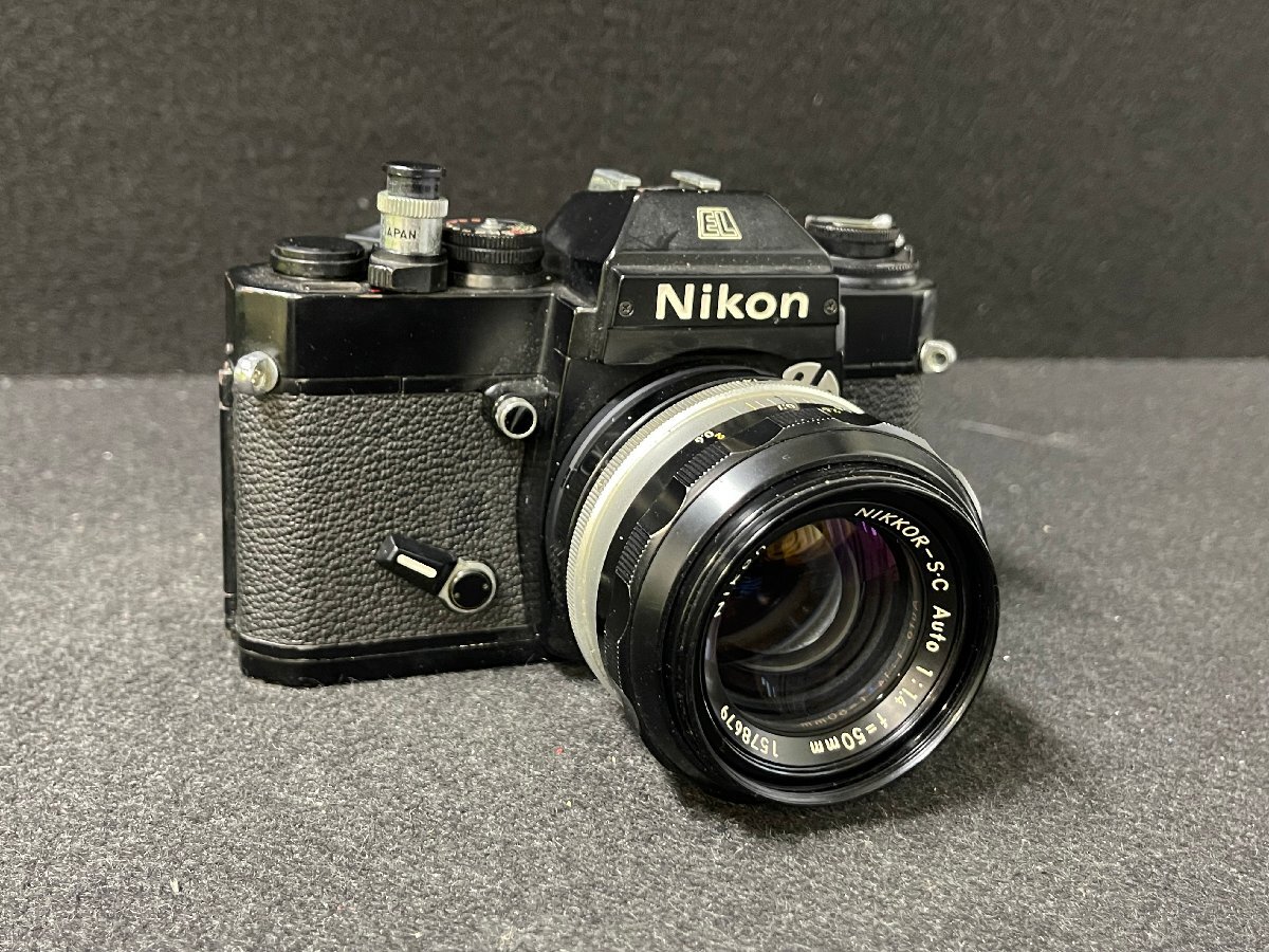 SM0604-70I ゆうパック着払い Nikon EL2 1:1.4 f=50㎜ 一眼レフカメラ ニコン フィルムカメラ 光学機器の画像1