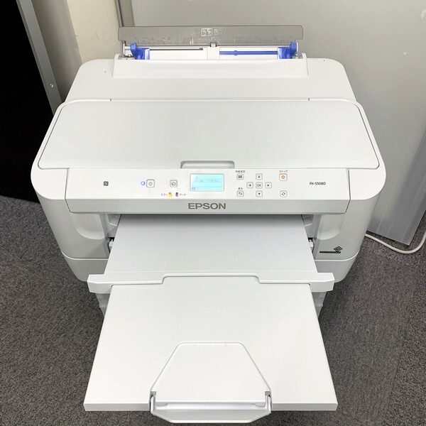 @S1552 現状品/ジャンク品 EPSON PX-S5080 ビジネスプリンター インクジェット A3対応 ノズル詰り? インク切れ 総印刷61枚 ACコード付属の画像3