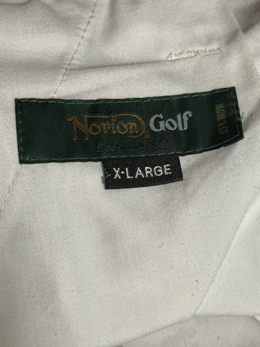 Norton GOLF ノートン ゴルフ パンツ 222NN1800 ドライ サイド ウエスト リブ カモ 総柄 ストレッチ パンツ ライトグレー XLの画像9