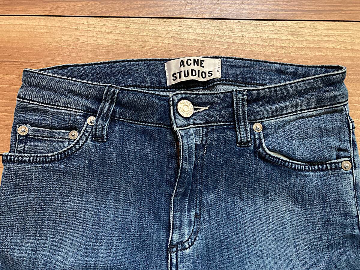 W24 65cm Acne studios アクネストゥディオズ FLEX S ATLANTIS ストレッチ スキニー デニムパンツ ジーンズ タイト レディースの画像1