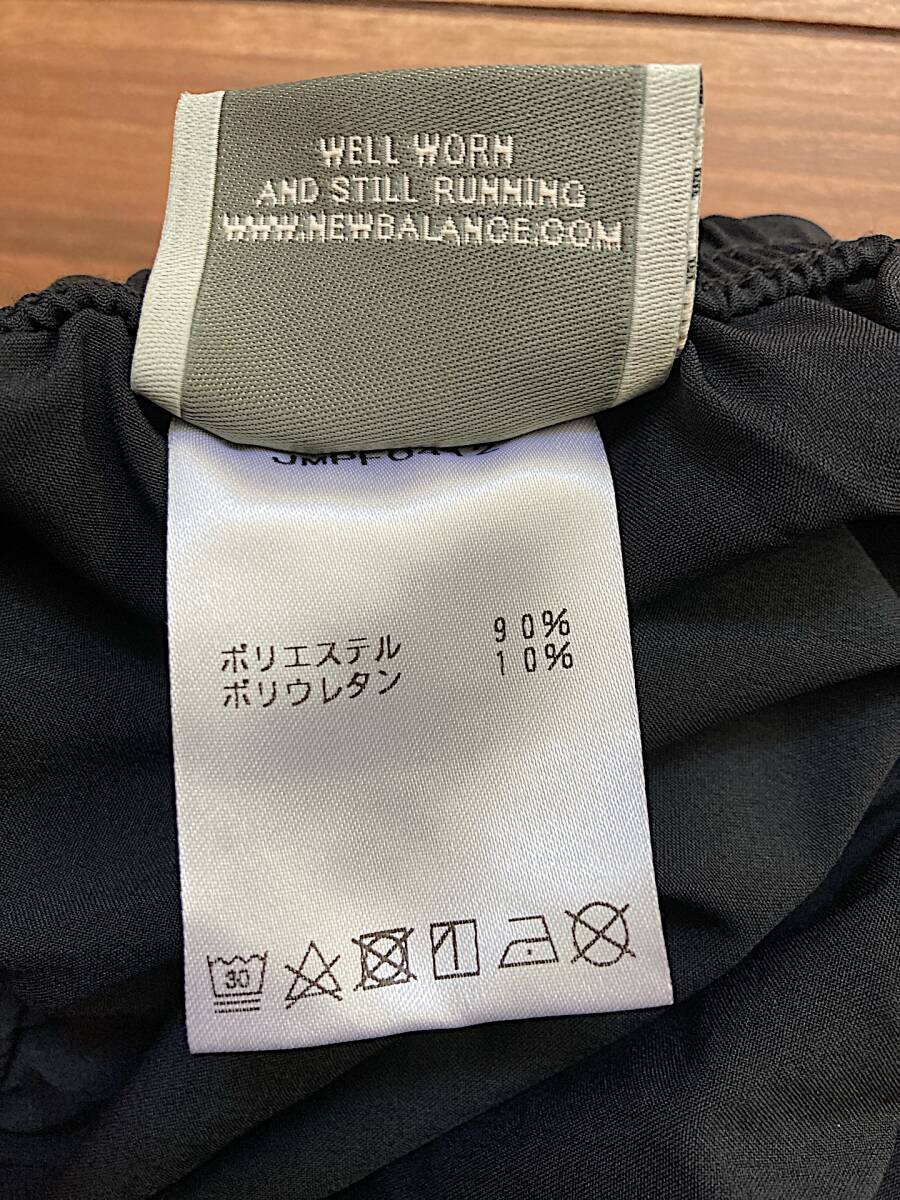 送料185円 美品 Mサイズ New Balance ニューバランス ピステパンツ JMPF0412 ブラック 黒 ウィンドブレーカー 野球 サッカー バレー バスケの画像9