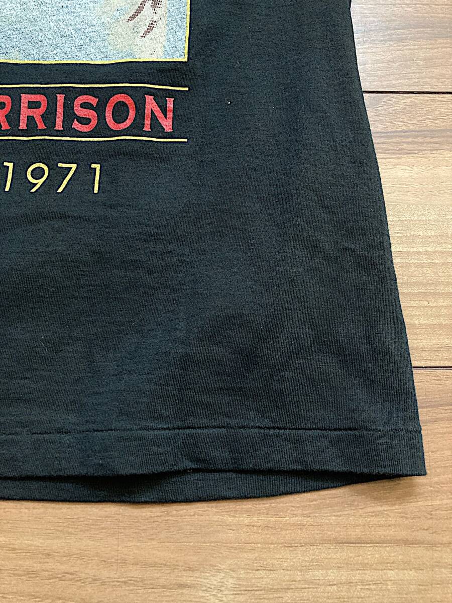 Mサイズ THE DOORS ドアーズ American Poet ジムモリソン バンド 半袖 Tシャツ ロックT 黒 ブラック 裾 袖 シングルステッチ _画像6