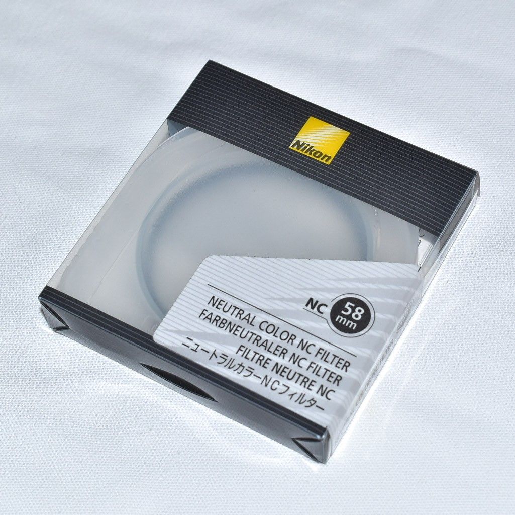 Nikon ニュートラルカラーNC 58mm ほぼ未使用 ニコン純正 保護フィルター レンズプロテクター レンズ保護 無色透明