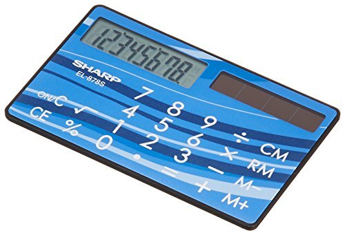 シャープ 電卓 EL-878S-X カード・クレジットカードタイプ_画像1