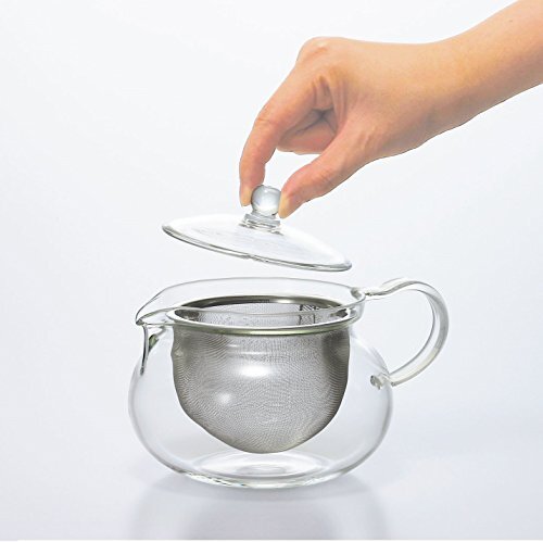 HARIO(ハリオ) 茶茶急須 透明 実用容量450ml 丸 電子レンジ対応 CHJMN-45T_画像8