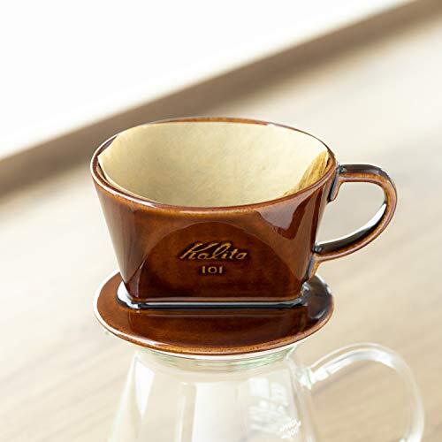 カリタ Kalita コーヒー ドリッパー 陶器製 ブラウン 1~2人用 101 日本製 101-ロトブラウン ドリップ 器具 喫茶店 カフェの画像3