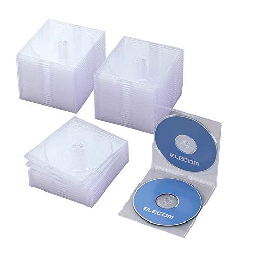  Elecom CD/DVD slim plastic case /2 pcs storage /50 pack / clear 