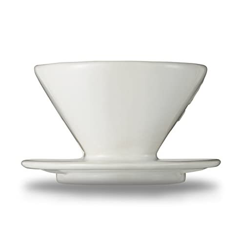 メリタ Melitta コーヒー ドリッパー 陶器製 日本製 計量スプーン付き 1~2杯用 ホワイト 陶器フィルターシリーズ SF-T1×1_画像4