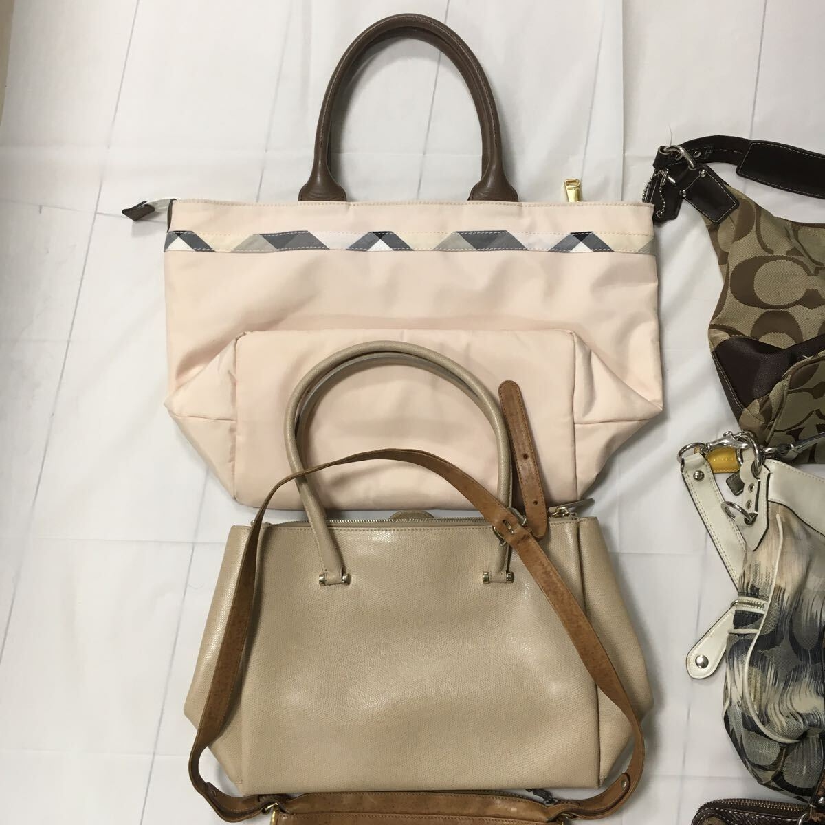 おまとめ 豪華 簡易清掃済 8点 CELINE COACH FURLA dunhill BLUE LABEL バッグ 1円スタートの画像7