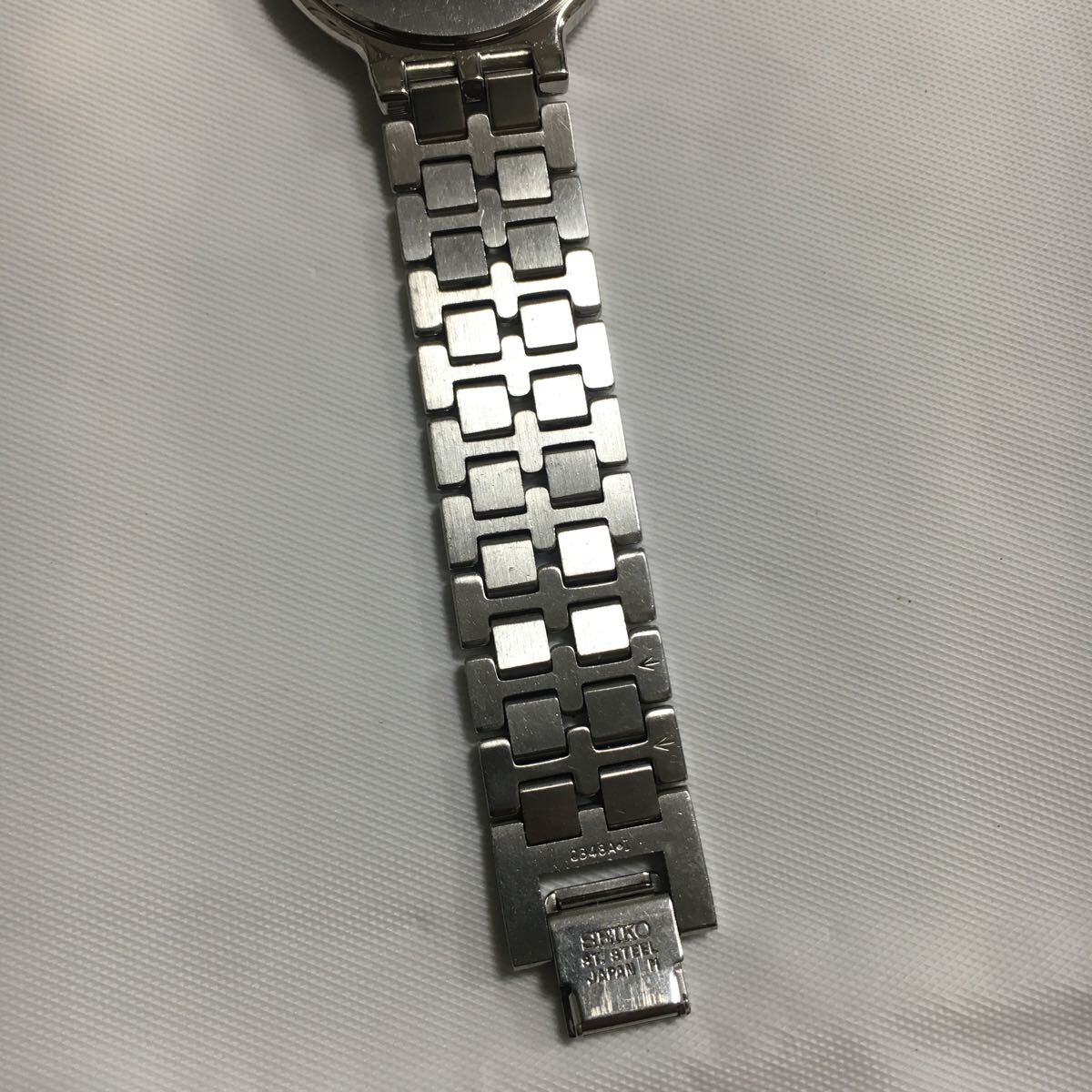 美品 電池交換済 SEIKO DOLCE メンズ 腕時計 クォーツ 3針 8N41-6100 セイコー ドルチェ 1円スタートの画像8