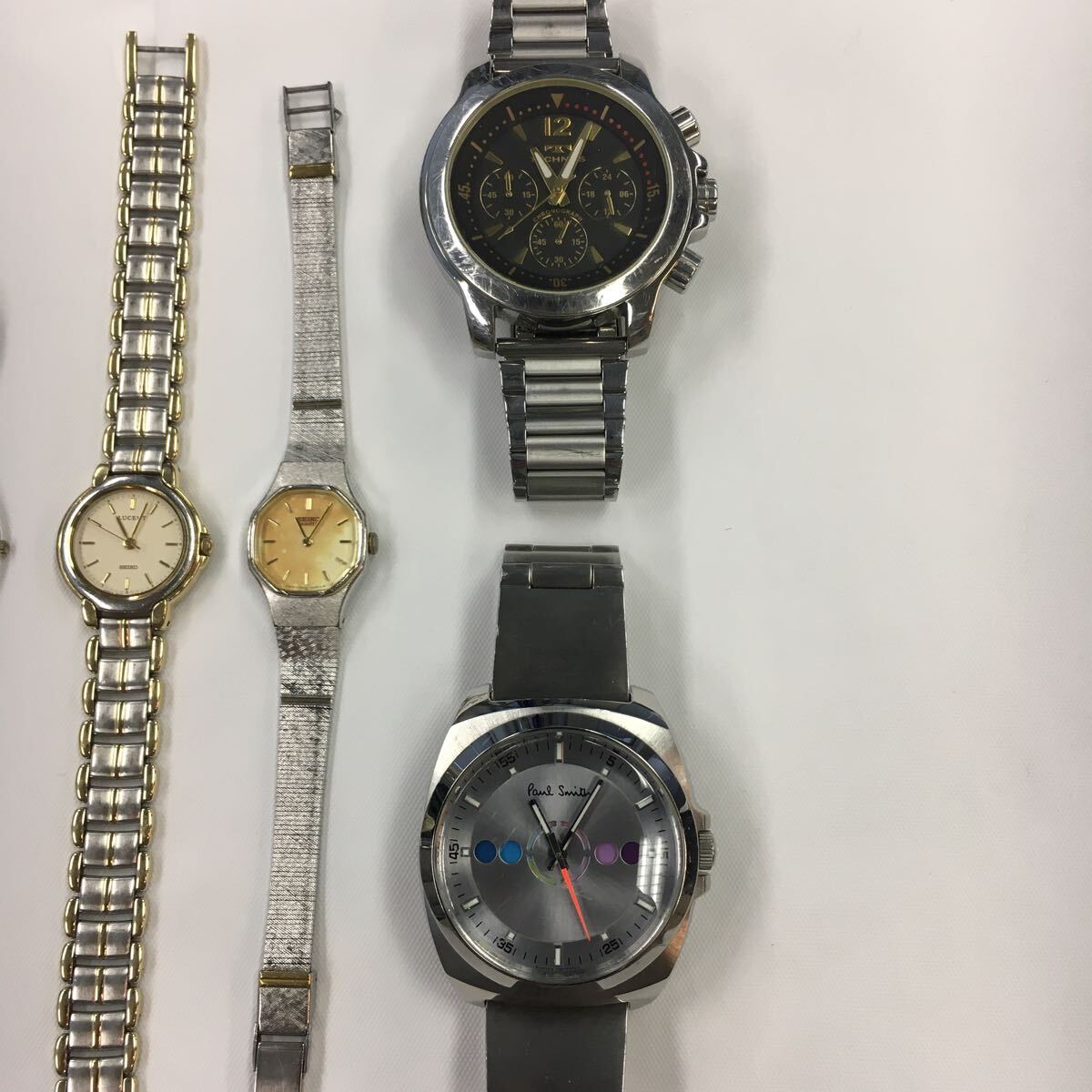 豪華 11点 稼働品6点 Paul Smith TECHNOS SEIKO LUCENT Swatch FOSSIL ORIENT CASIO BABY-G quattro 腕時計 1円スタート_画像7