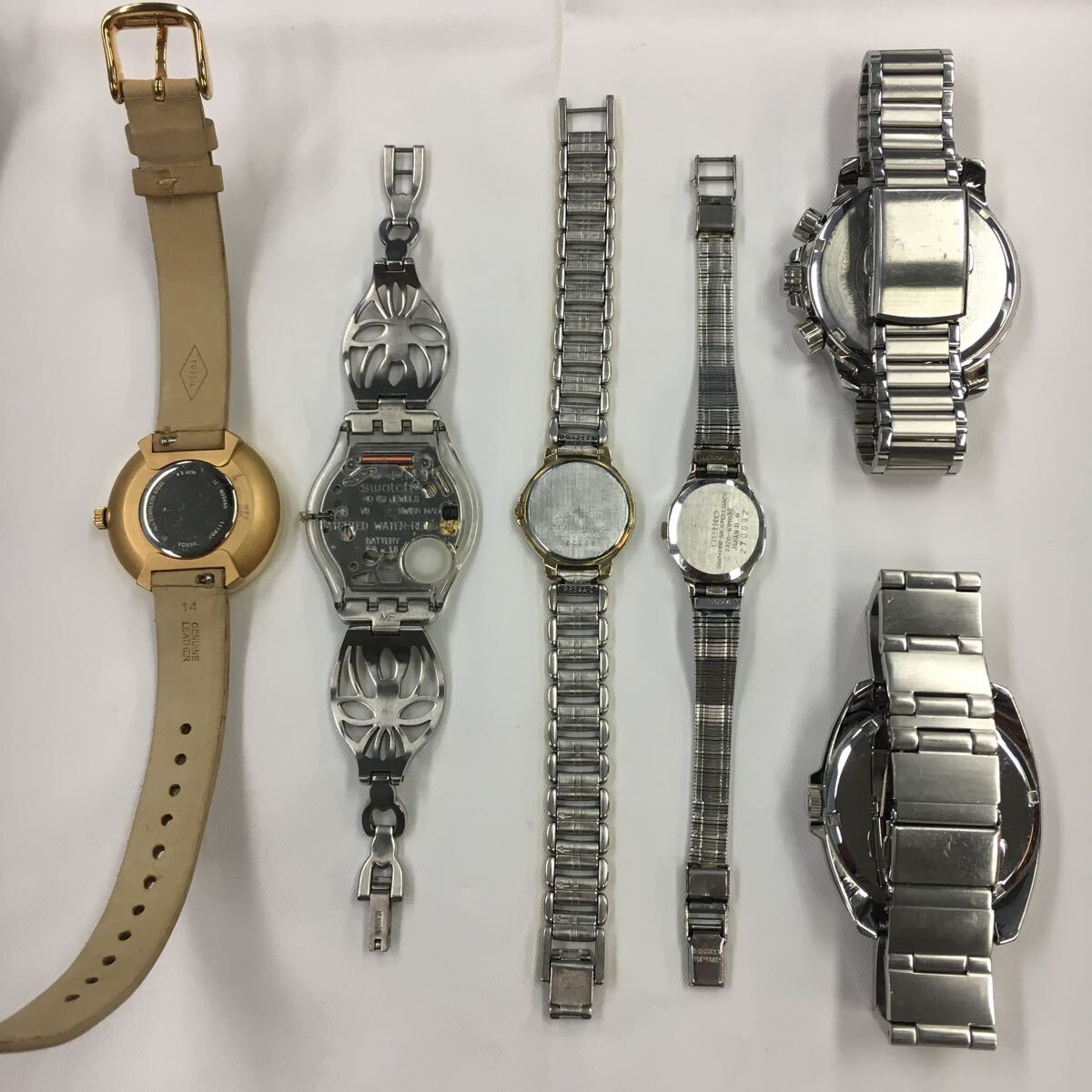 豪華 11点 稼働品6点 Paul Smith TECHNOS SEIKO LUCENT Swatch FOSSIL ORIENT CASIO BABY-G quattro 腕時計 1円スタート_画像10