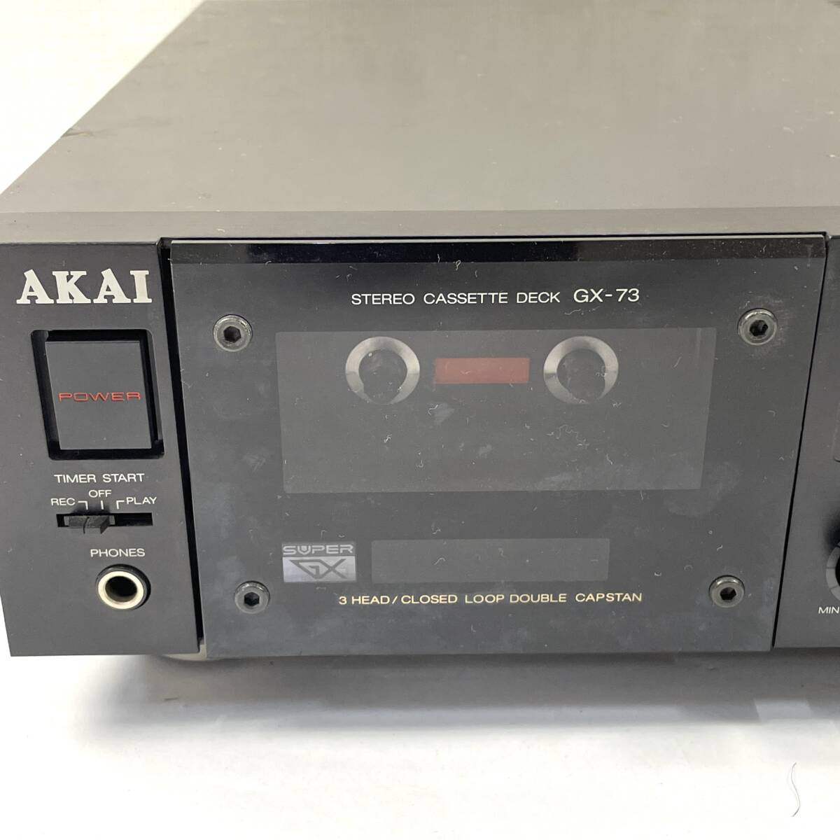 AKAI カセットデッキ GX-73 アカイ 赤井【ジャンク】24D 北TO2_画像3