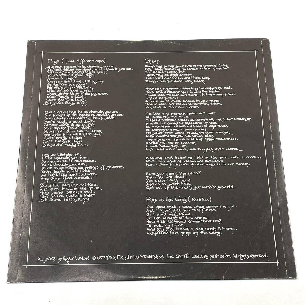 Pink Floyd Animals LP 帯付き 25AP 340 ピンク・フロイド 24D 北TO2_画像7