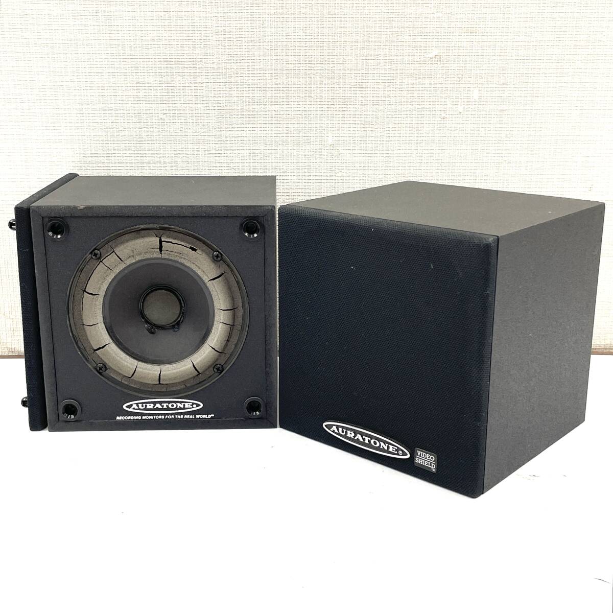 AURATONE スピーカー VIDEO SHIELD SUPER-SOUND-CUBE ペア オーラトーン【現状販売品】24D 北OA2の画像1