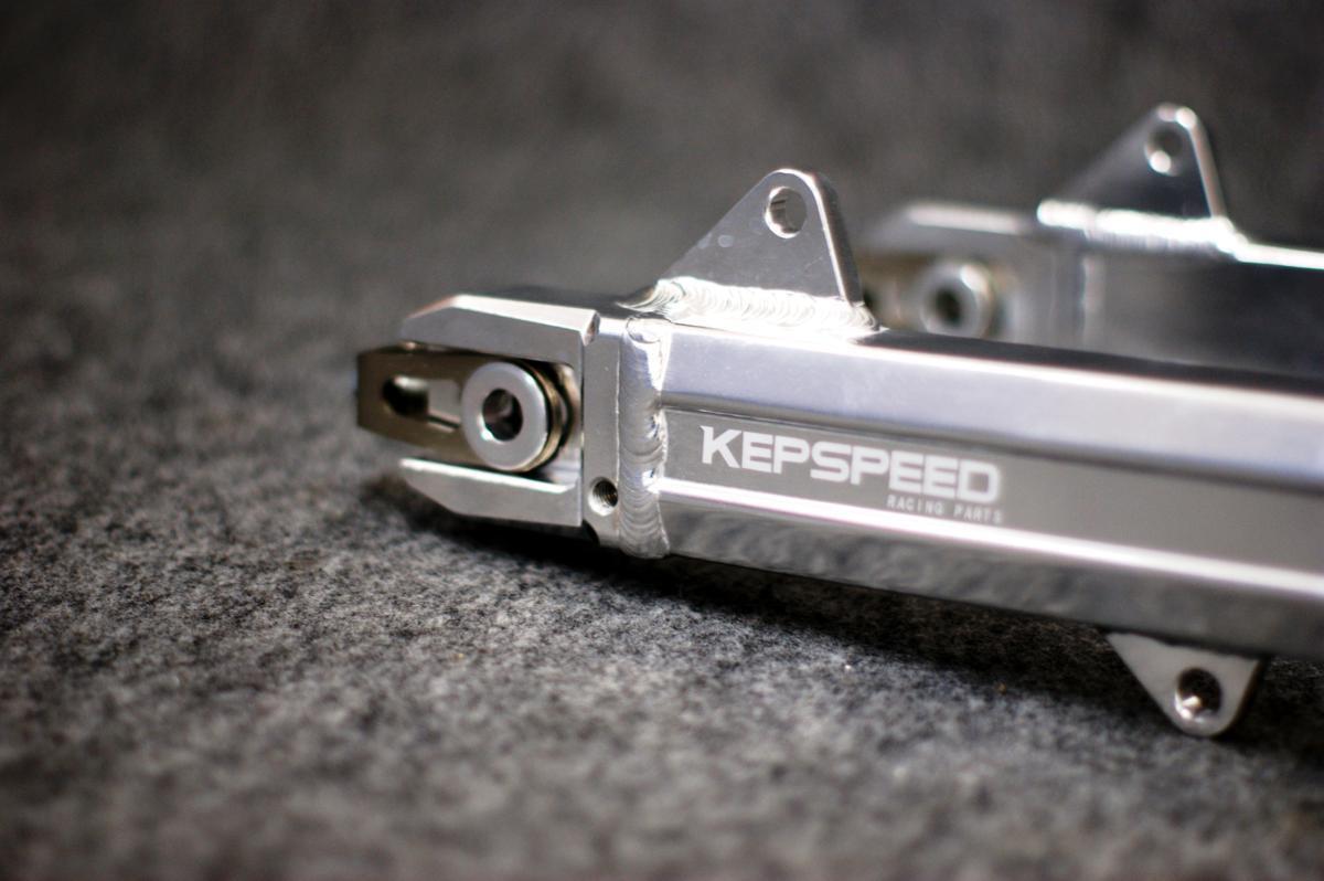 KEPSPEED製　スーパーカブ用　アルミスイングアーム GF ＋10cm(アクスルシャフト付き）_画像6