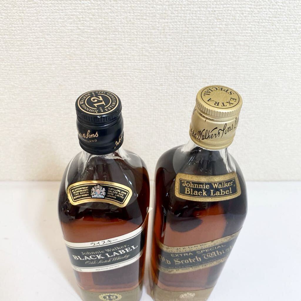 ジョニーウォーカー ブラックラベル スコッチ ウイスキー Johnnie Walker 2本まとめて☆未開栓の画像2