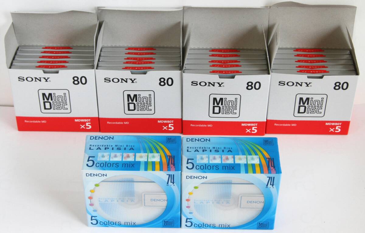 【未開封品】SONY・DENON 74分・80分MD 計30枚_画像2