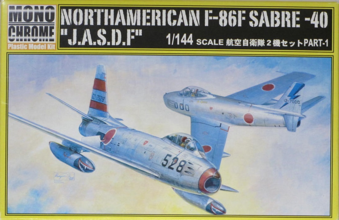 未使用品 ★ MONO CHROME　1/144　NORTHAMERICAN F-86F SABRE-40 'J.A.S.D.F'　デカール ★ F-86 セイバー 航空自衛隊　No.MCT009_箱は付属しません