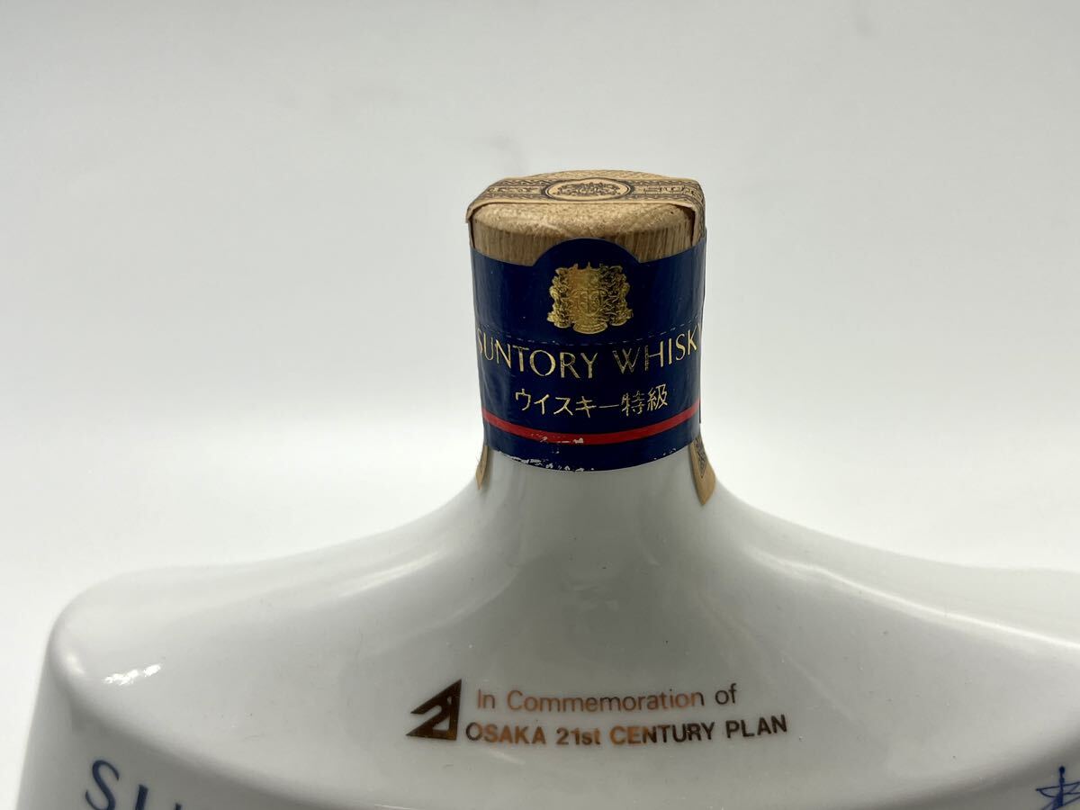 未開栓 サントリー 大阪 ワールドセイル83 記念ボトル 陶器 ウイスキー特級 760ml 43% 箱あり_画像3