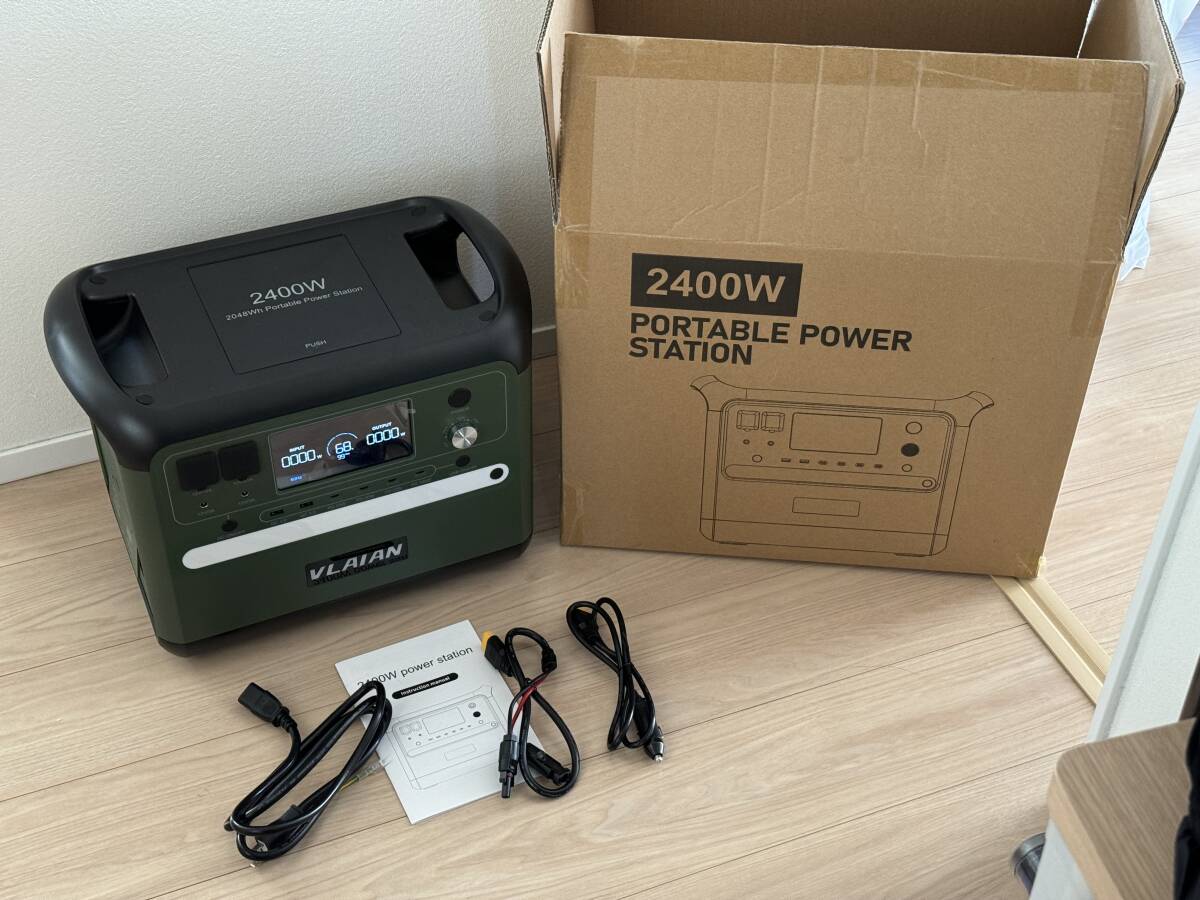 [ postage included ]AC output 2400W capacity 2048Wh. Lynn acid iron lithium ion battery installing portable power supply VLAIAN outdoor . disaster prevention . electro- measures, sleeping area in the vehicle .P2001 series 