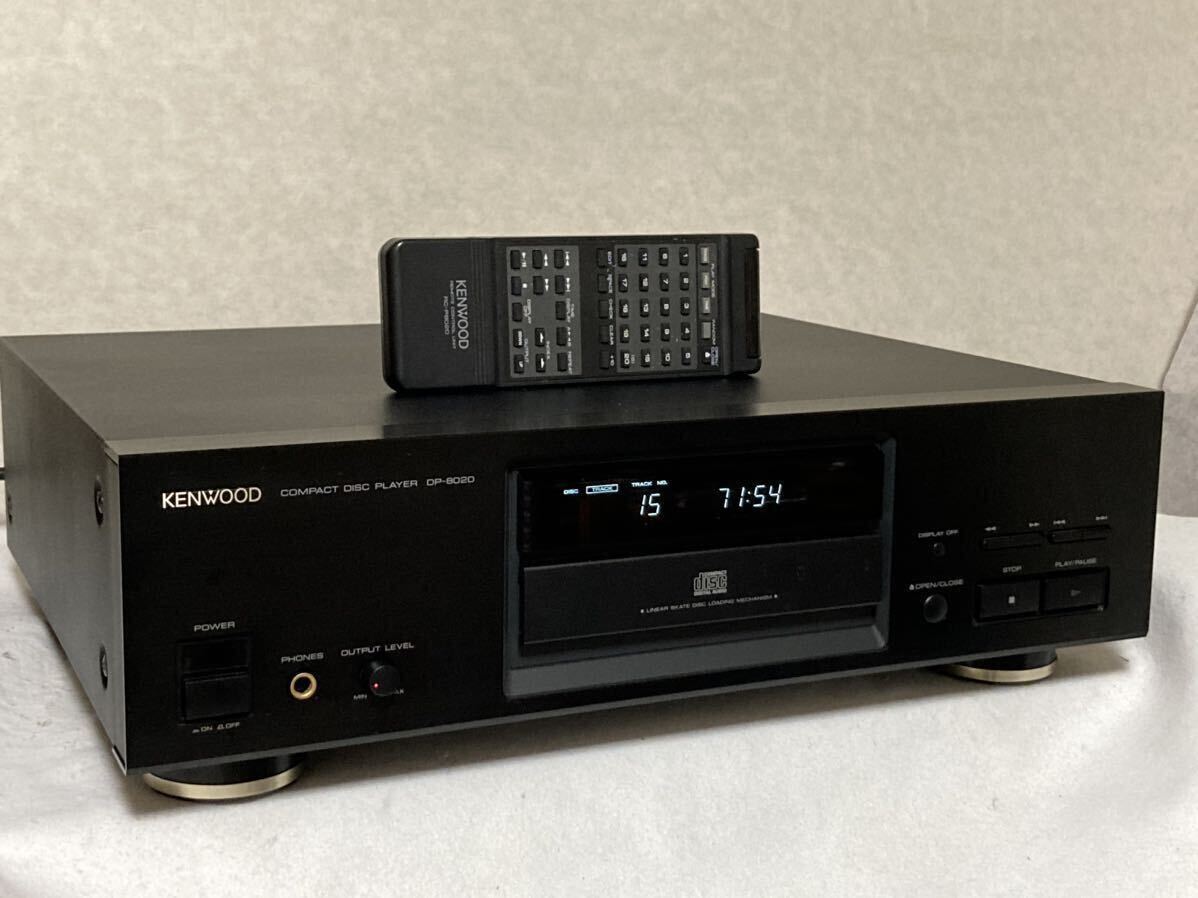 KENWOOD DP-8020 ケンウッド CDプレーヤー stereo誌1990年ベストバイコンポ リモコン付き 現状品 美品の画像1